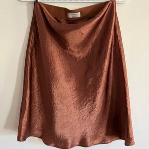 Babaton Slip Satin Mini Skirt (size 8)